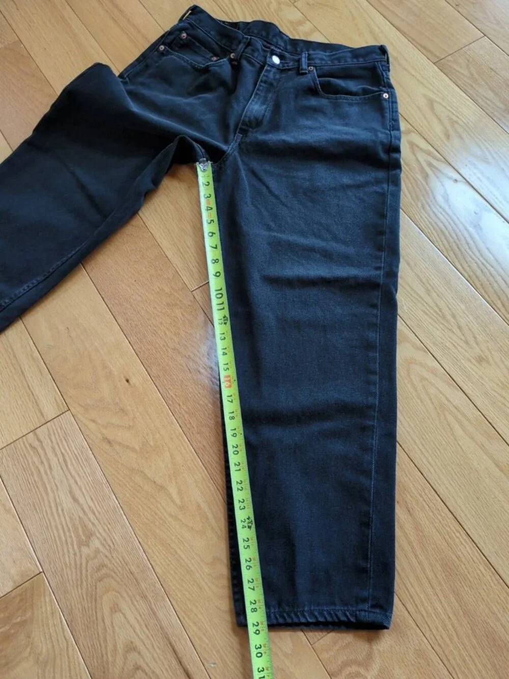 Vintage Levis 560 Jeans Mens 34x30 (Measured 32x29) Black Loose Fit Tapered Leg